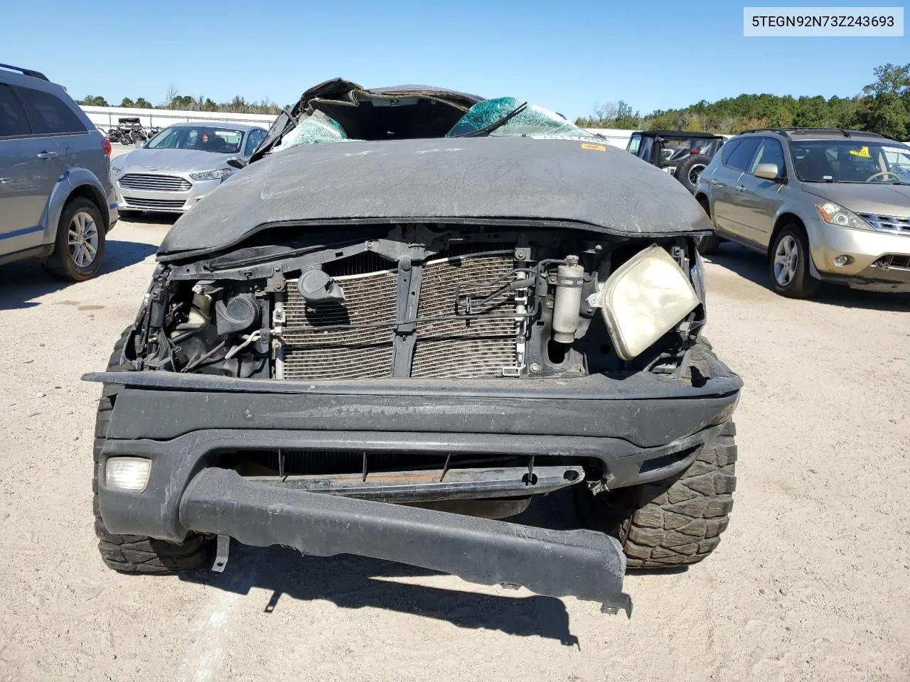 2003 Toyota Tacoma Double Cab Prerunner VIN: 5TEGN92N73Z243693 Lot: 76117404