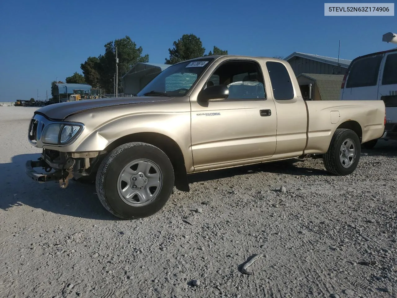 2003 Toyota Tacoma Xtracab VIN: 5TEVL52N63Z174906 Lot: 76128814