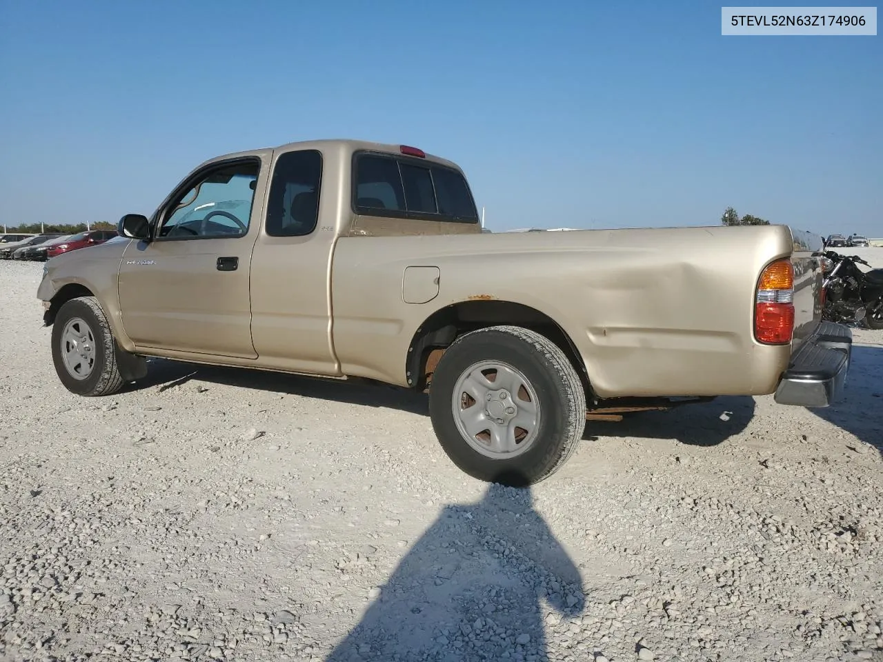 2003 Toyota Tacoma Xtracab VIN: 5TEVL52N63Z174906 Lot: 76128814