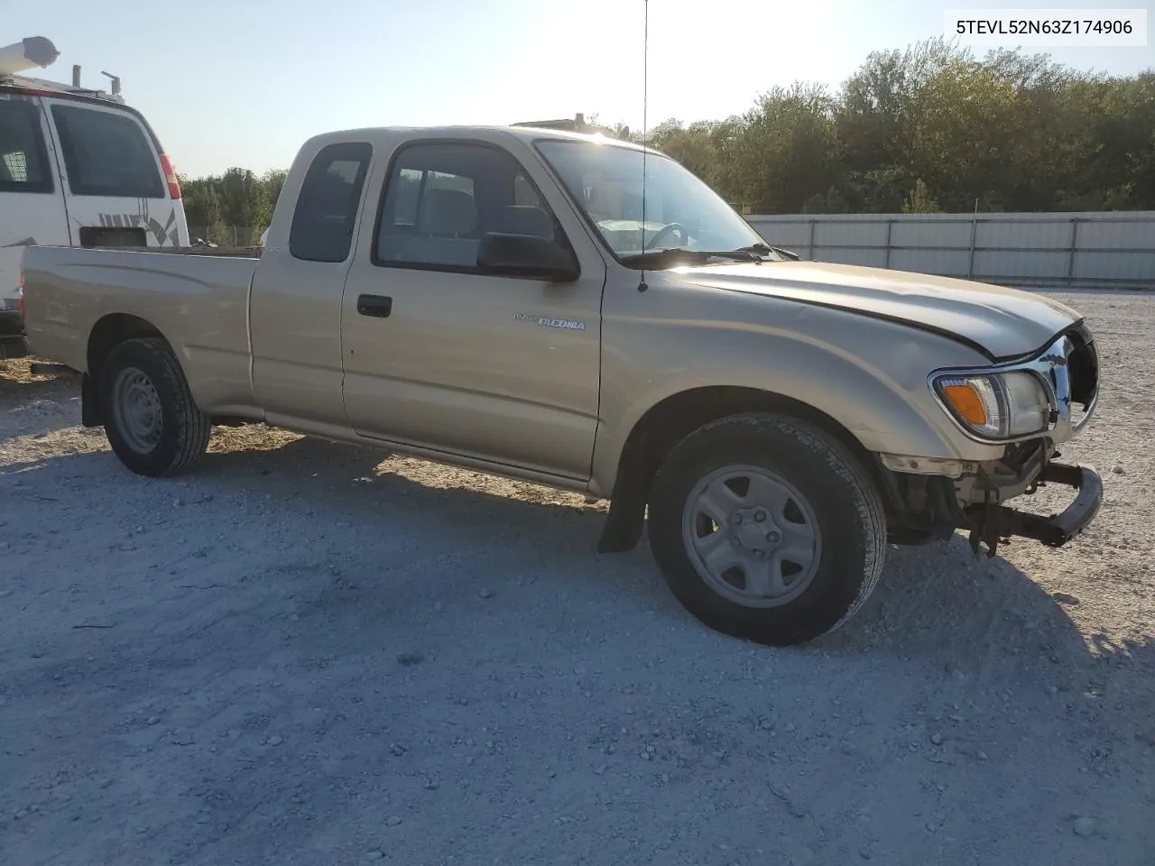 2003 Toyota Tacoma Xtracab VIN: 5TEVL52N63Z174906 Lot: 76128814