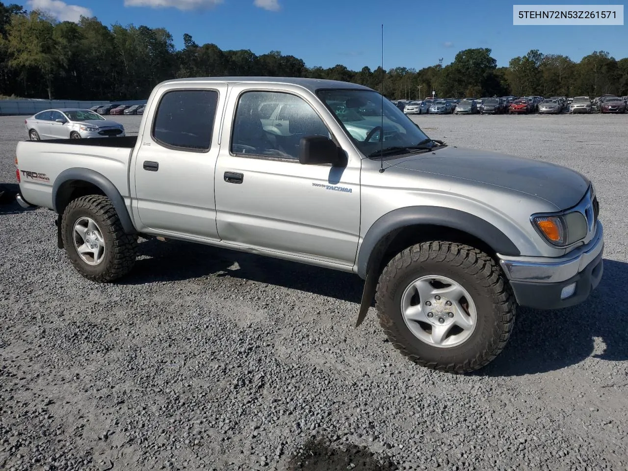 2003 Toyota Tacoma Double Cab VIN: 5TEHN72N53Z261571 Lot: 76401264