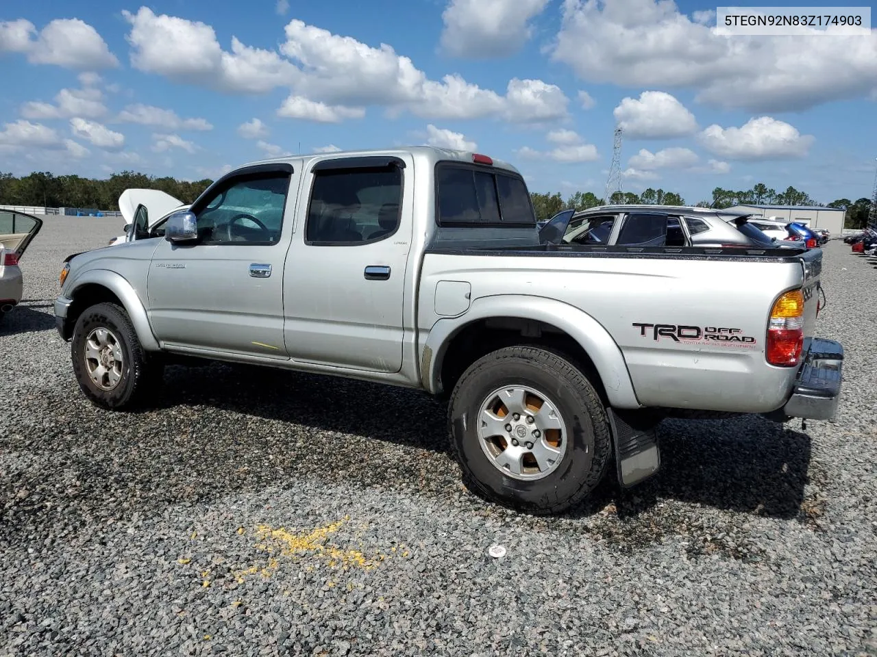 5TEGN92N83Z174903 2003 Toyota Tacoma Double Cab Prerunner