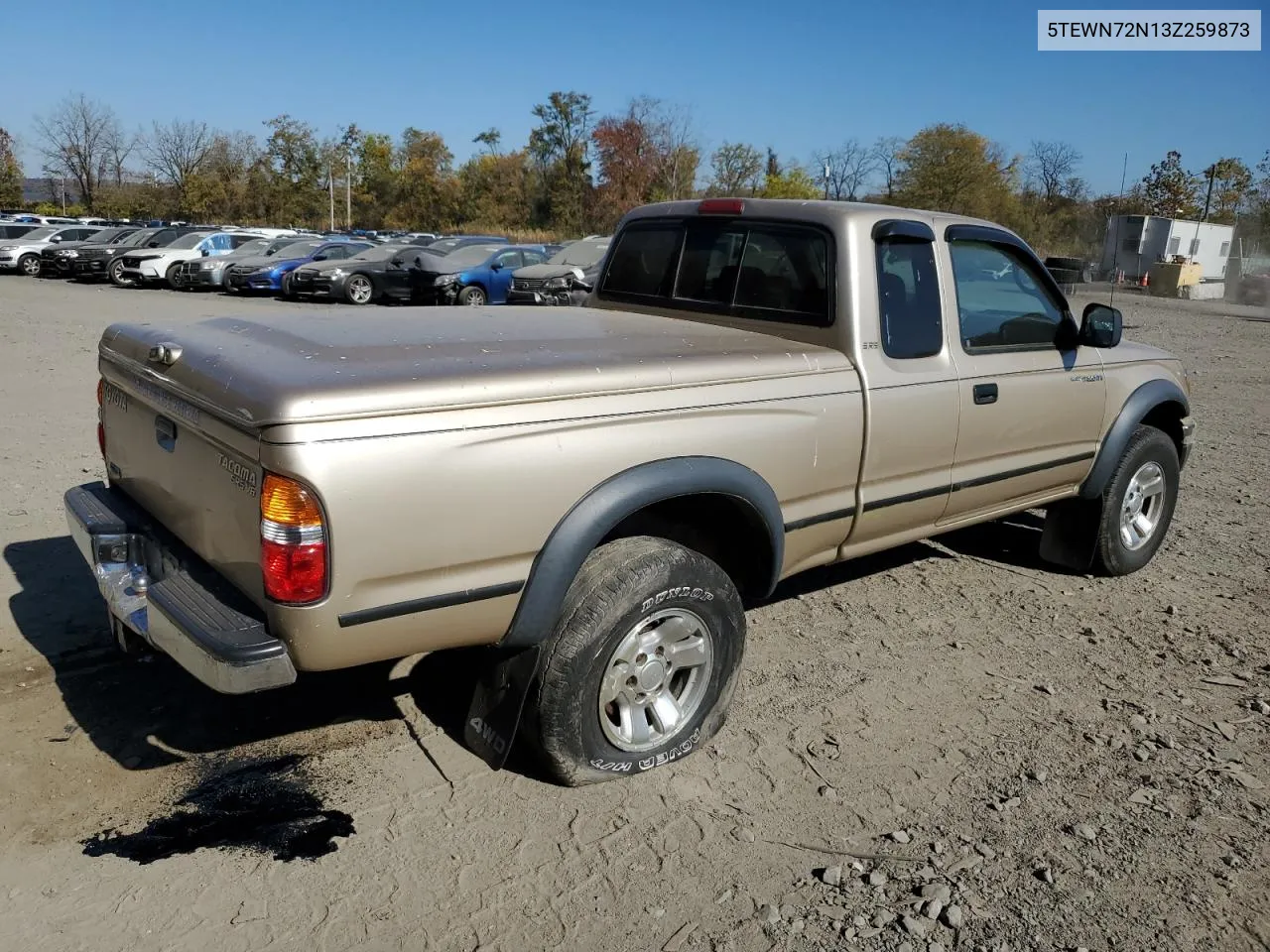 2003 Toyota Tacoma Xtracab VIN: 5TEWN72N13Z259873 Lot: 76697694