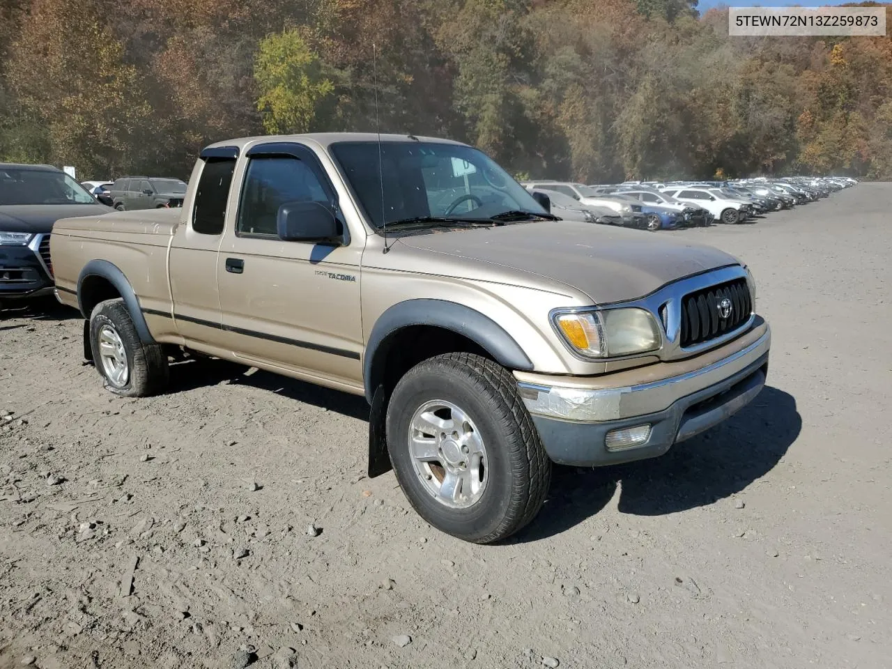 2003 Toyota Tacoma Xtracab VIN: 5TEWN72N13Z259873 Lot: 76697694