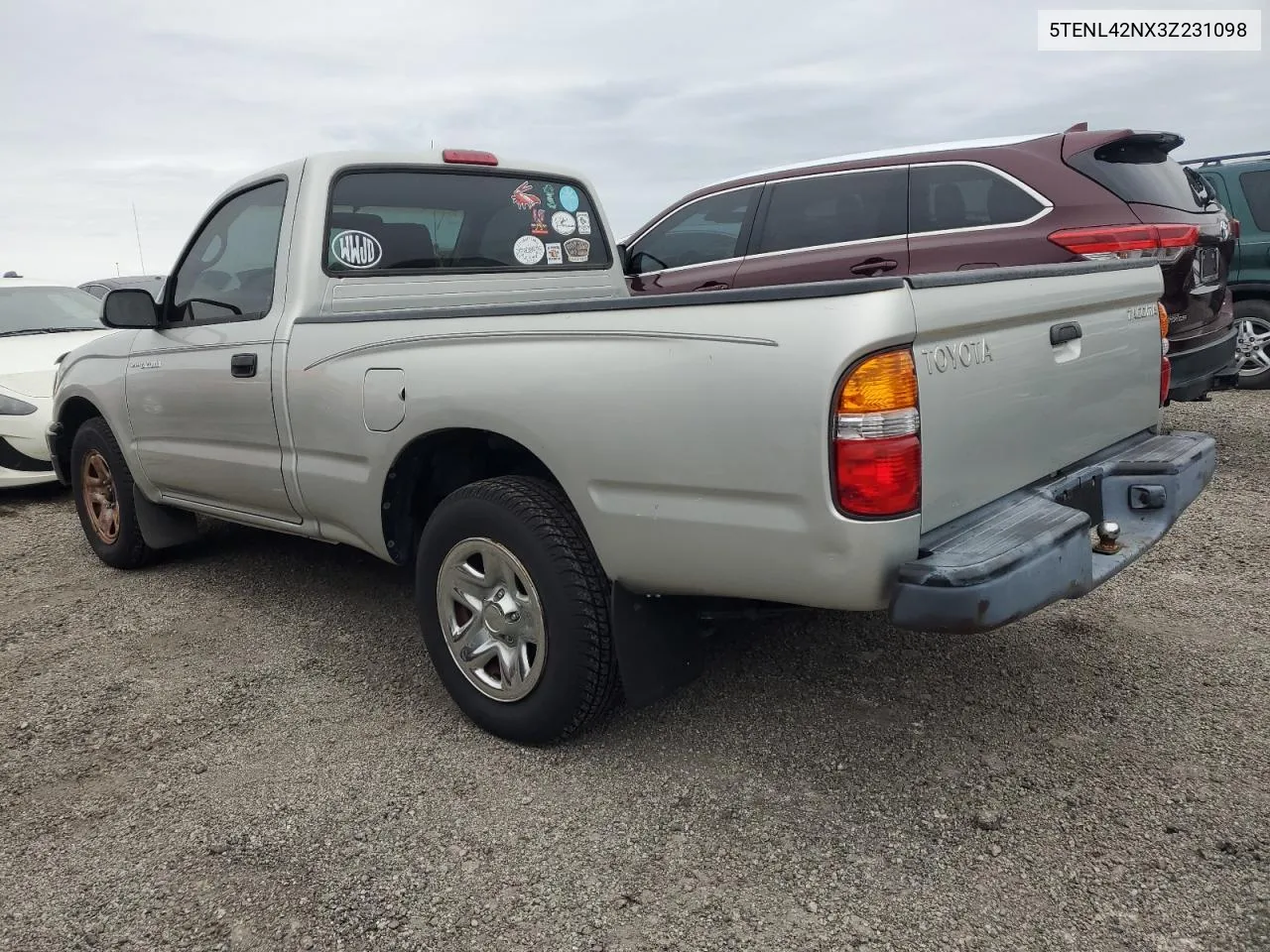 2003 Toyota Tacoma VIN: 5TENL42NX3Z231098 Lot: 76730484