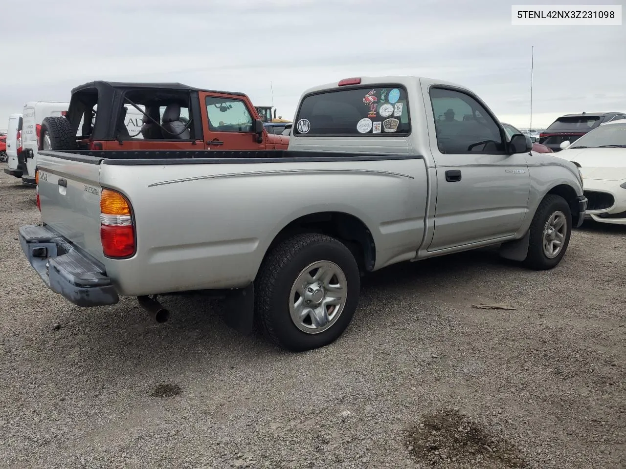 2003 Toyota Tacoma VIN: 5TENL42NX3Z231098 Lot: 76730484