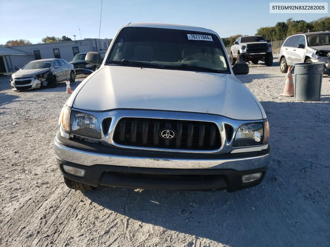 2003 Toyota Tacoma Double Cab Prerunner VIN: 5TEGM92N83Z282005 Lot: 76771944