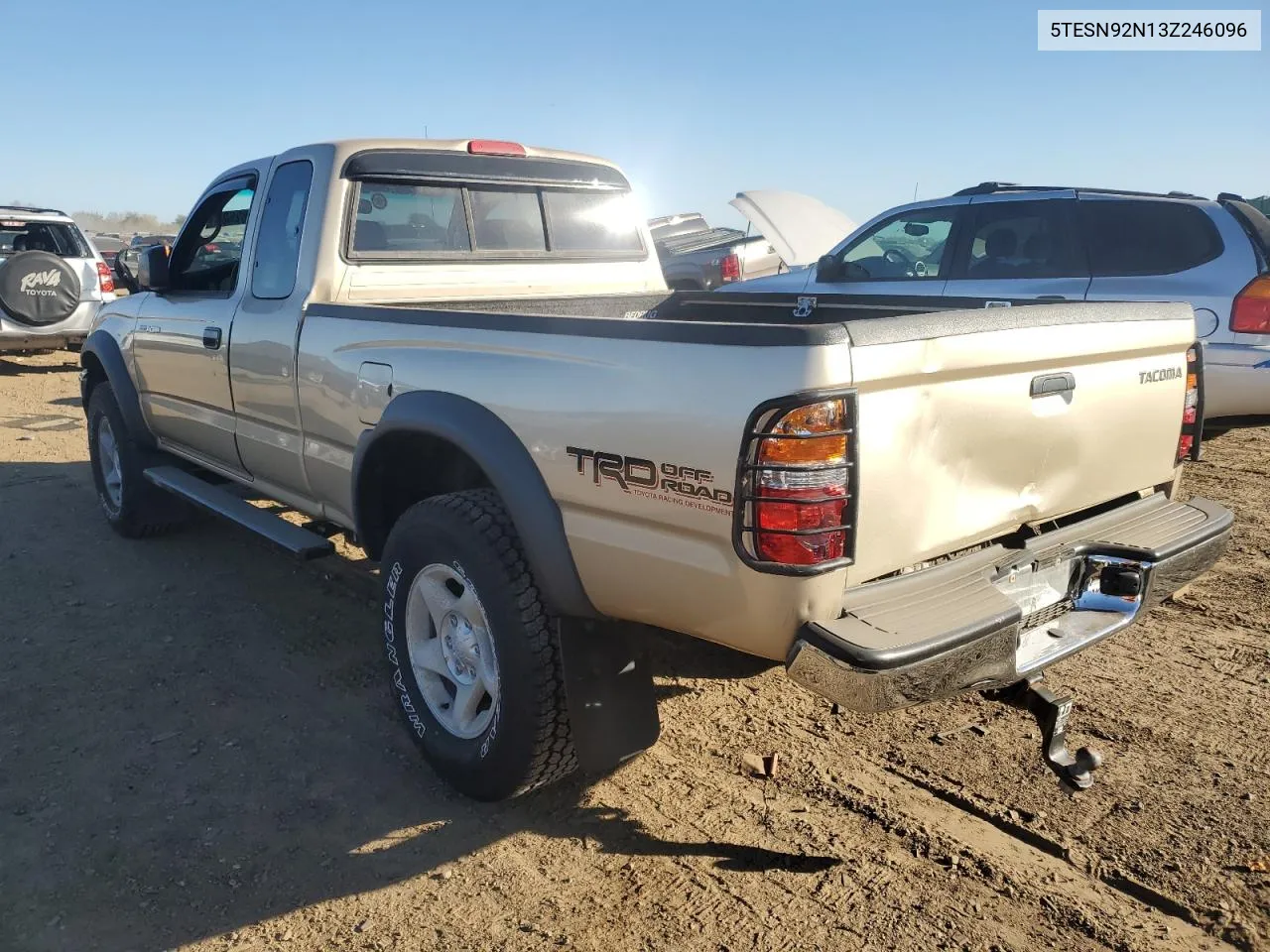 2003 Toyota Tacoma Xtracab Prerunner VIN: 5TESN92N13Z246096 Lot: 76782684