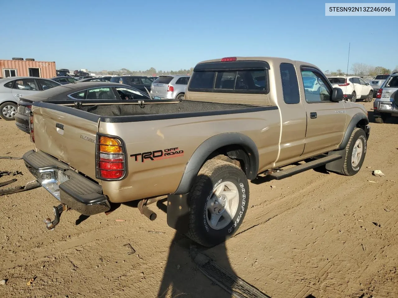 2003 Toyota Tacoma Xtracab Prerunner VIN: 5TESN92N13Z246096 Lot: 76782684