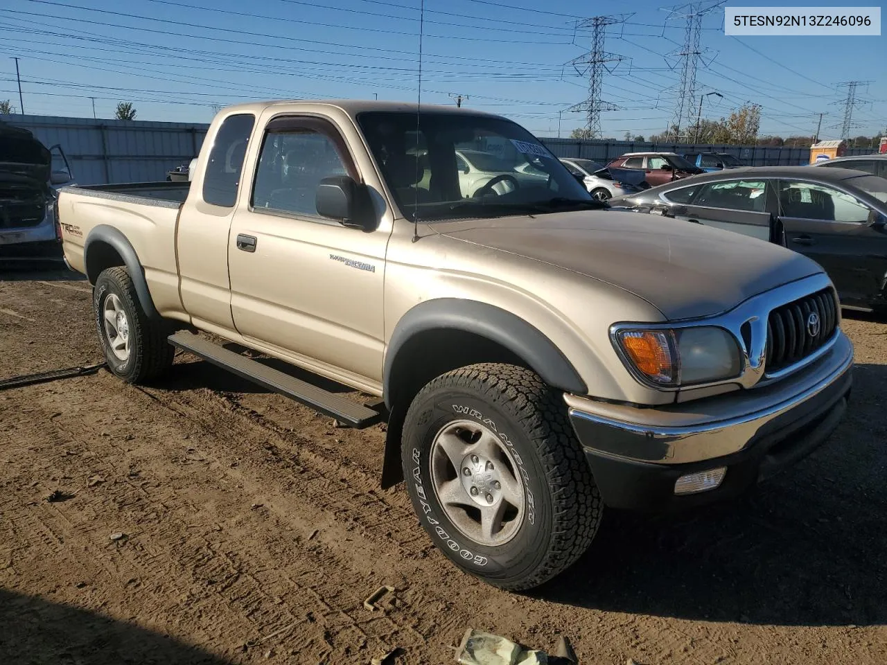 2003 Toyota Tacoma Xtracab Prerunner VIN: 5TESN92N13Z246096 Lot: 76782684