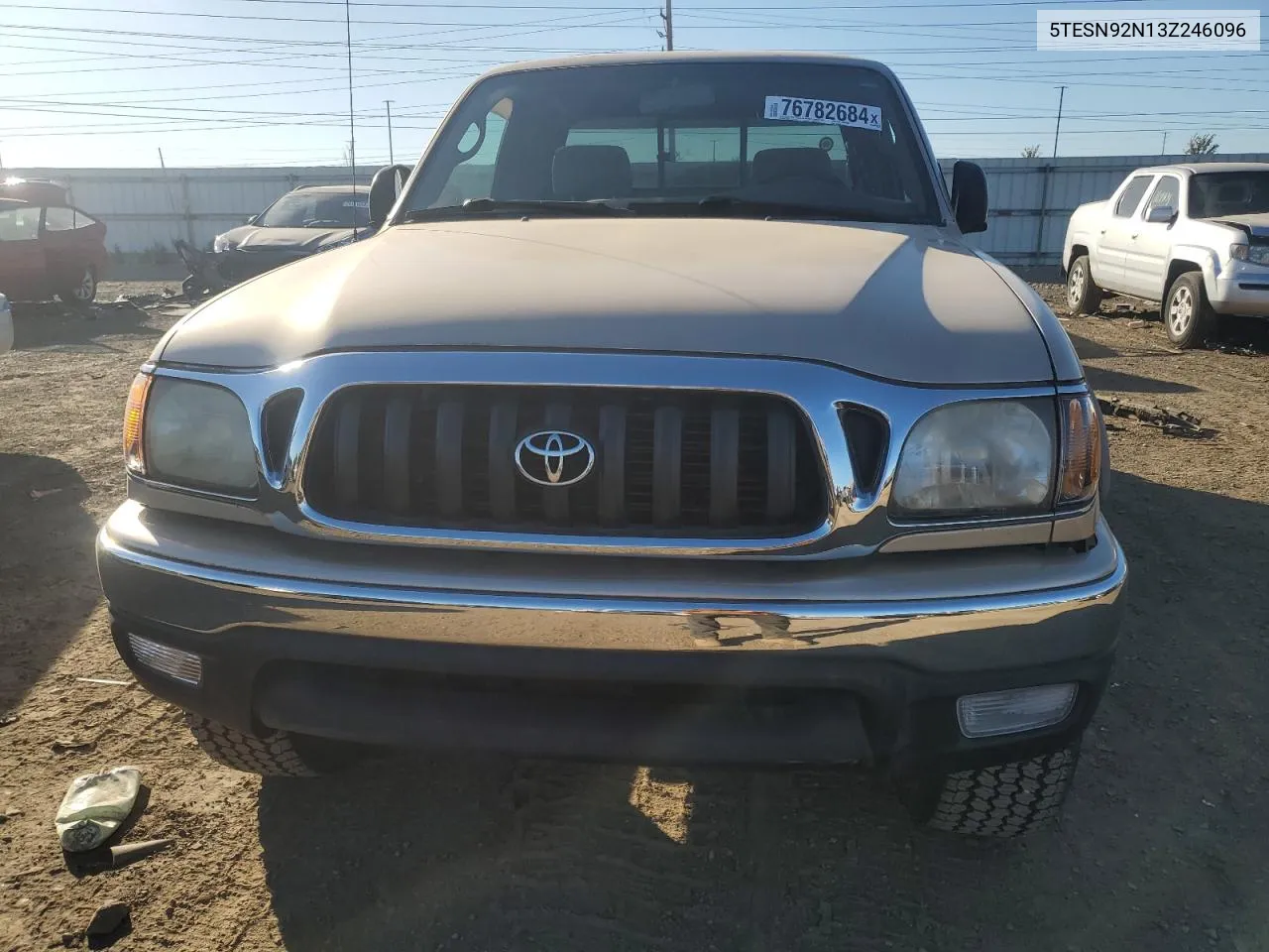 2003 Toyota Tacoma Xtracab Prerunner VIN: 5TESN92N13Z246096 Lot: 76782684