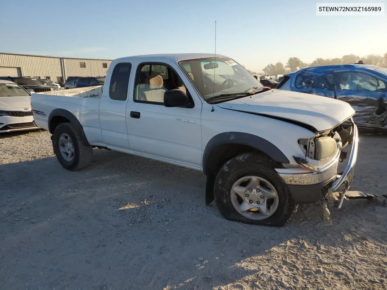 2003 Toyota Tacoma Xtracab VIN: 5TEWN72NX3Z165989 Lot: 76987374