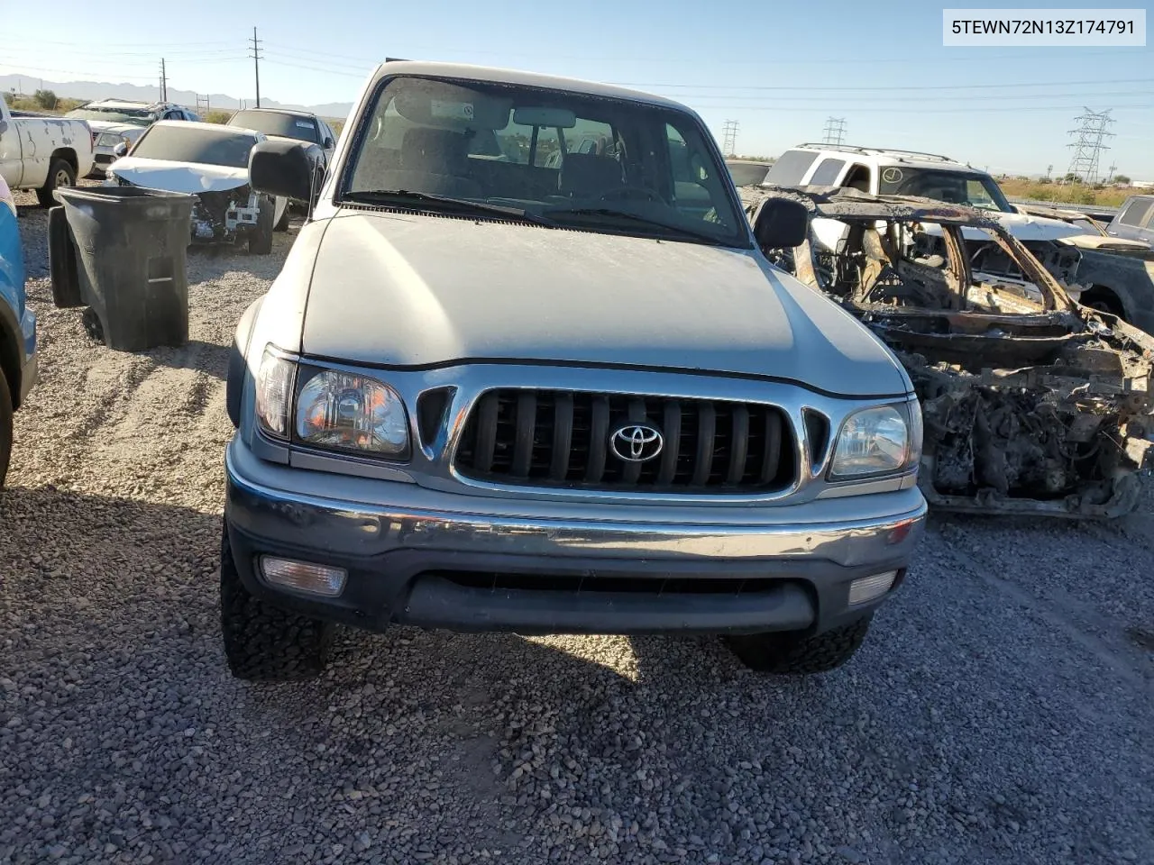 2003 Toyota Tacoma Xtracab VIN: 5TEWN72N13Z174791 Lot: 77230344