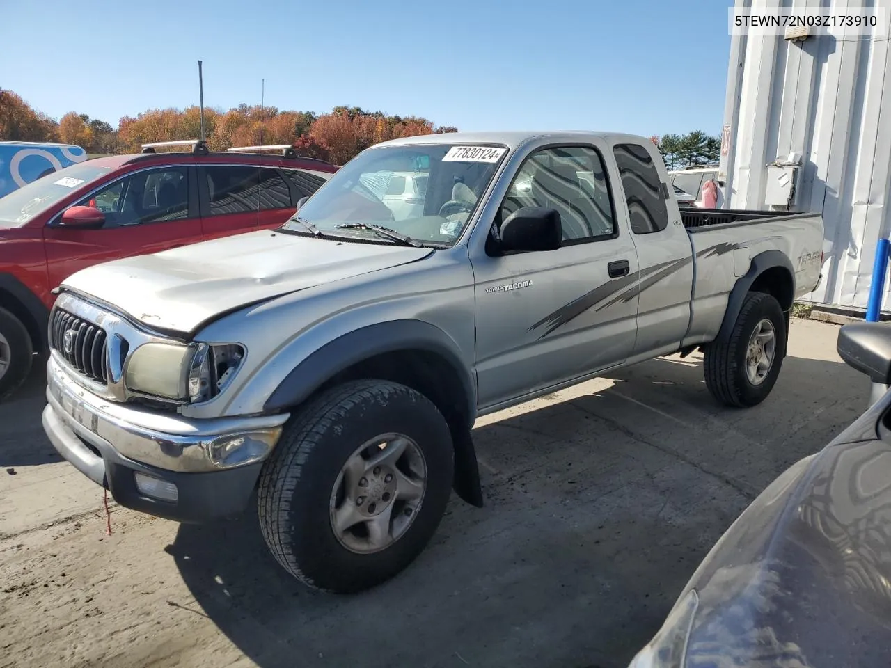 2003 Toyota Tacoma Xtracab VIN: 5TEWN72N03Z173910 Lot: 77830124