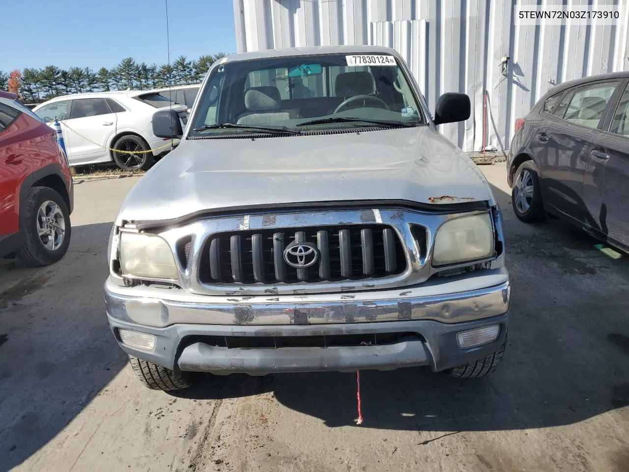 2003 Toyota Tacoma Xtracab VIN: 5TEWN72N03Z173910 Lot: 77830124