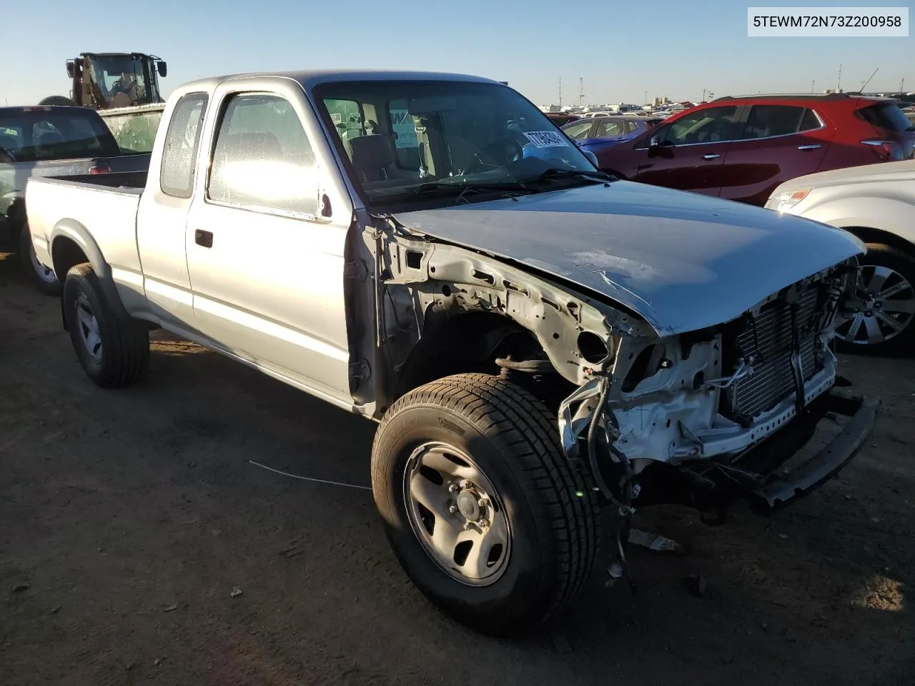 2003 Toyota Tacoma Xtracab VIN: 5TEWM72N73Z200958 Lot: 77964394