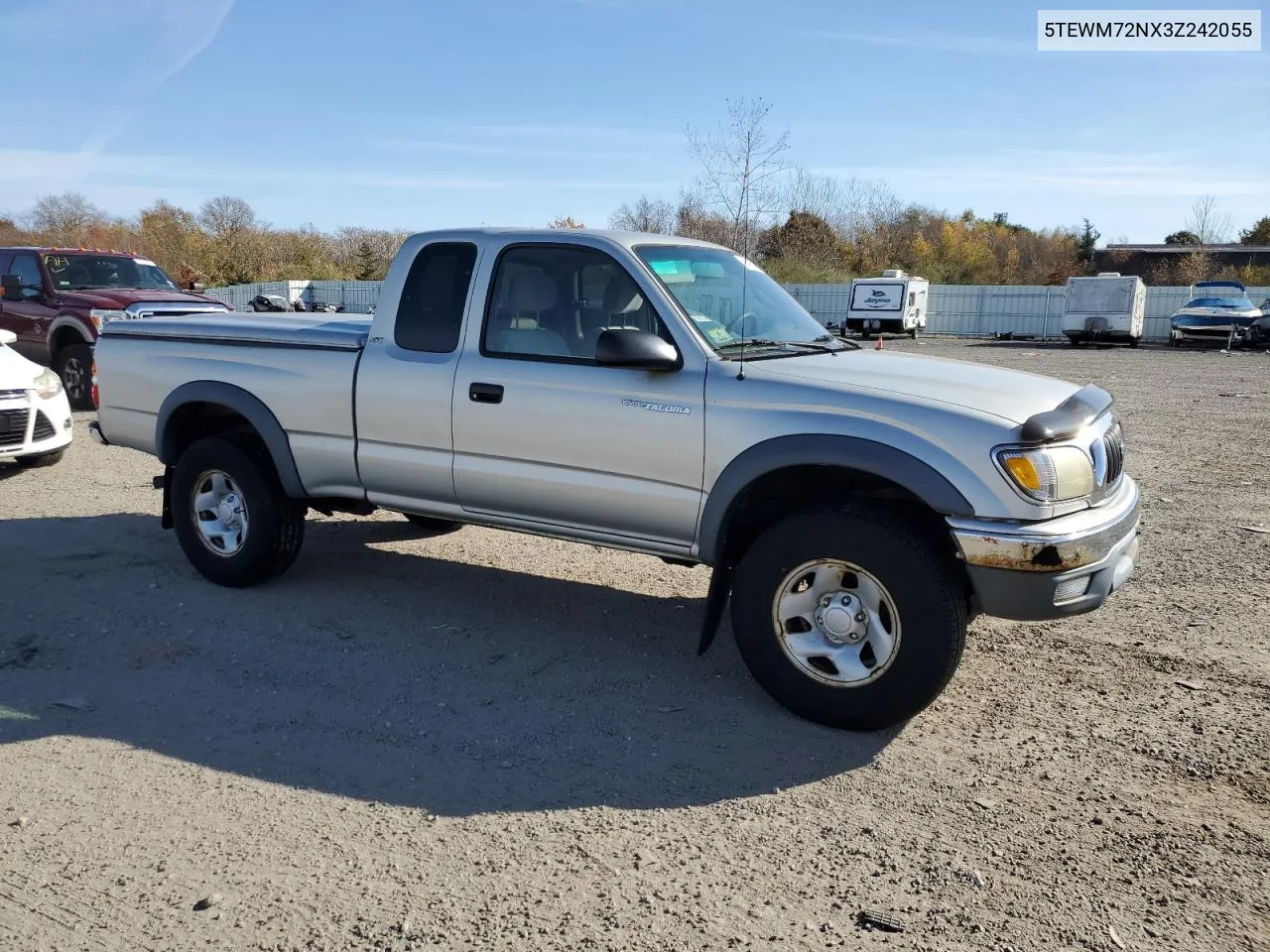 2003 Toyota Tacoma Xtracab VIN: 5TEWM72NX3Z242055 Lot: 78400894