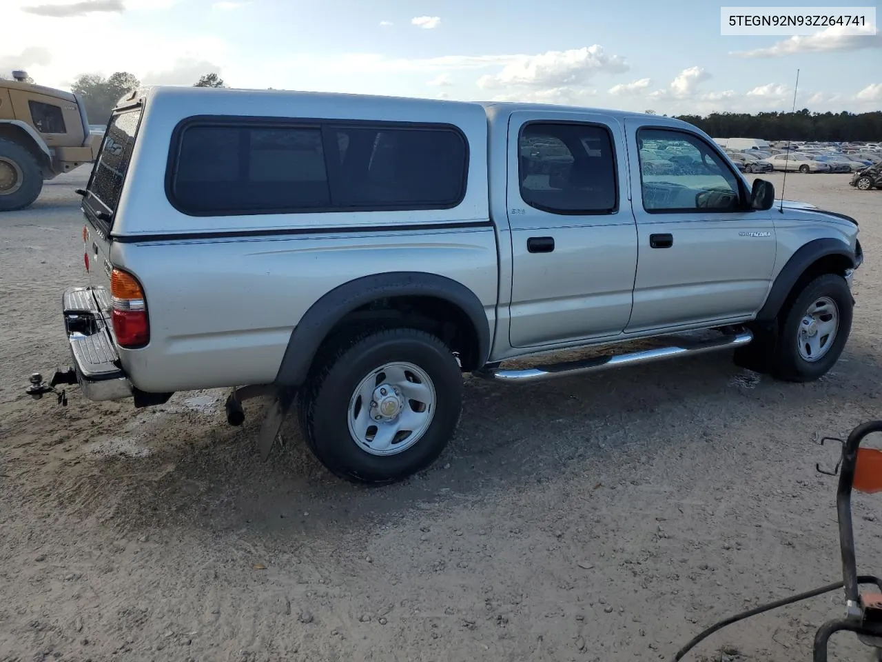 2003 Toyota Tacoma Double Cab Prerunner VIN: 5TEGN92N93Z264741 Lot: 78541224