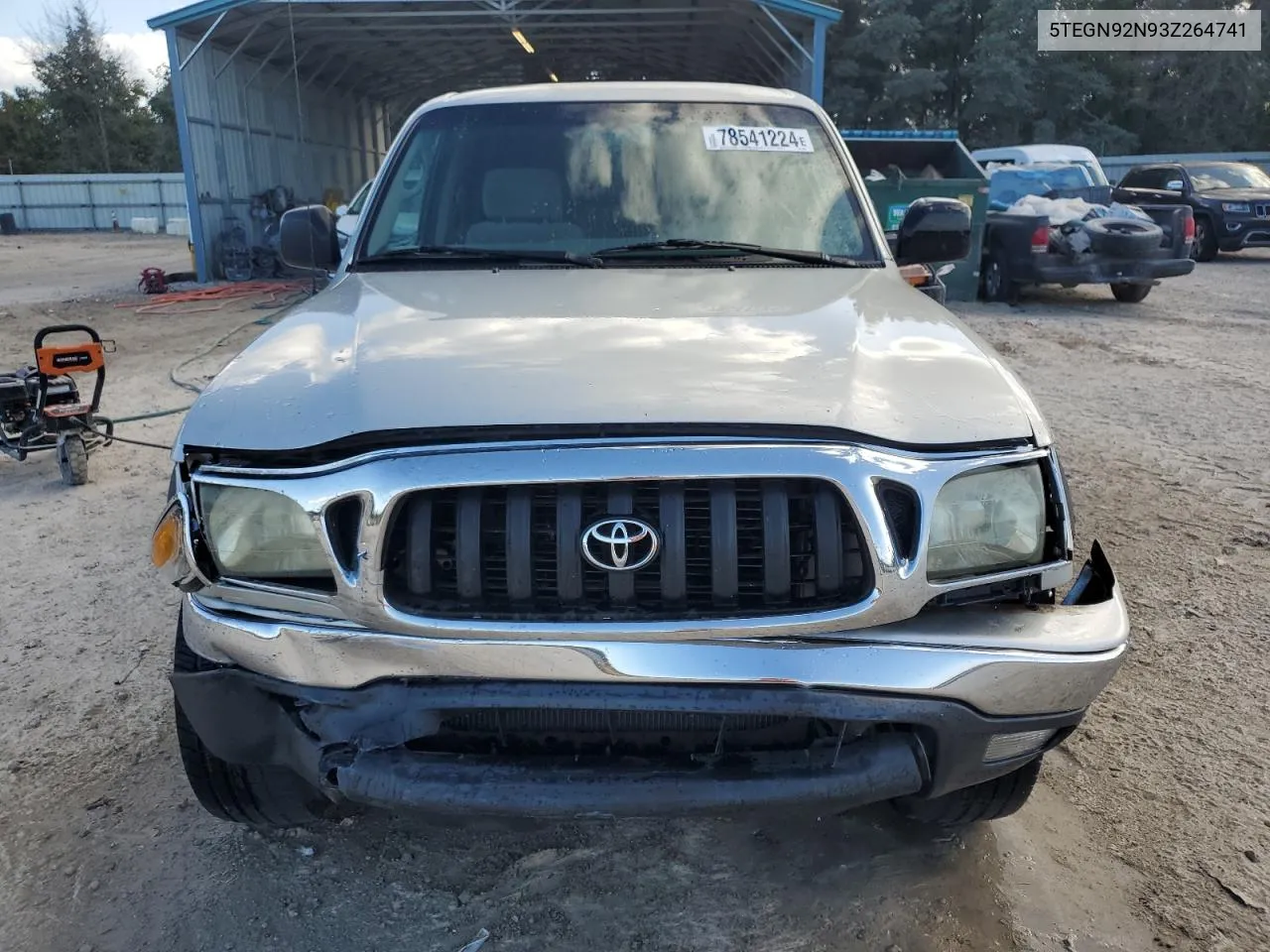 2003 Toyota Tacoma Double Cab Prerunner VIN: 5TEGN92N93Z264741 Lot: 78541224