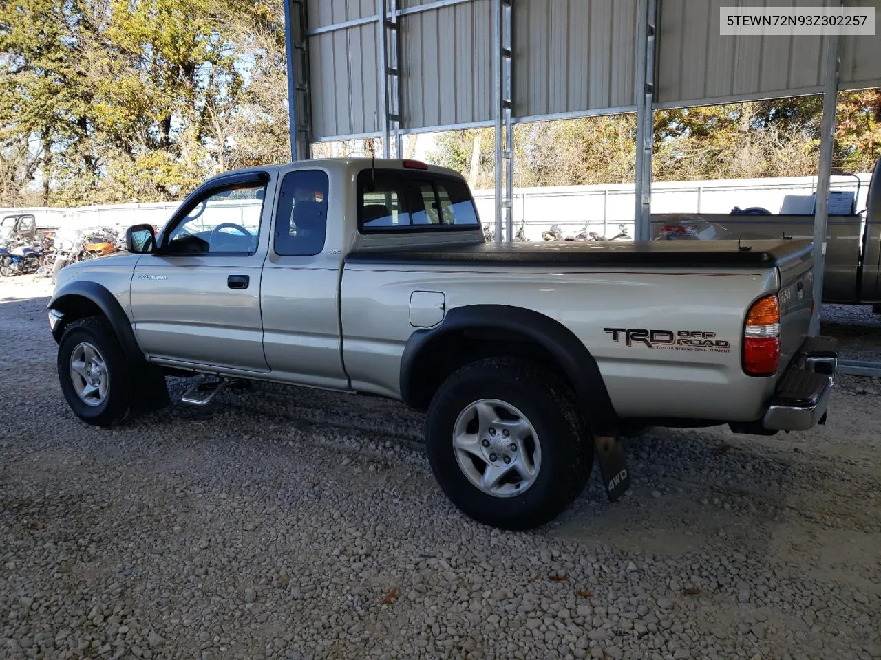 2003 Toyota Tacoma Xtracab VIN: 5TEWN72N93Z302257 Lot: 78842454