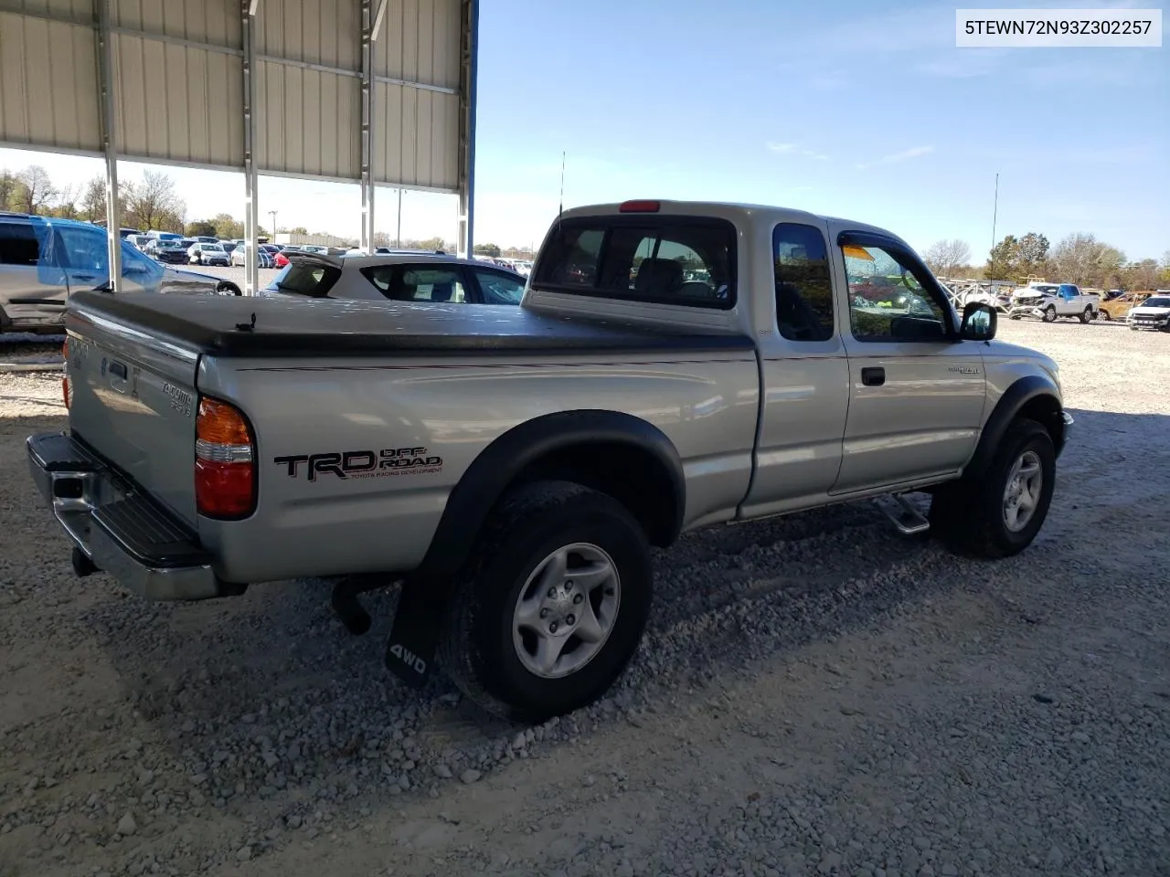 2003 Toyota Tacoma Xtracab VIN: 5TEWN72N93Z302257 Lot: 78842454