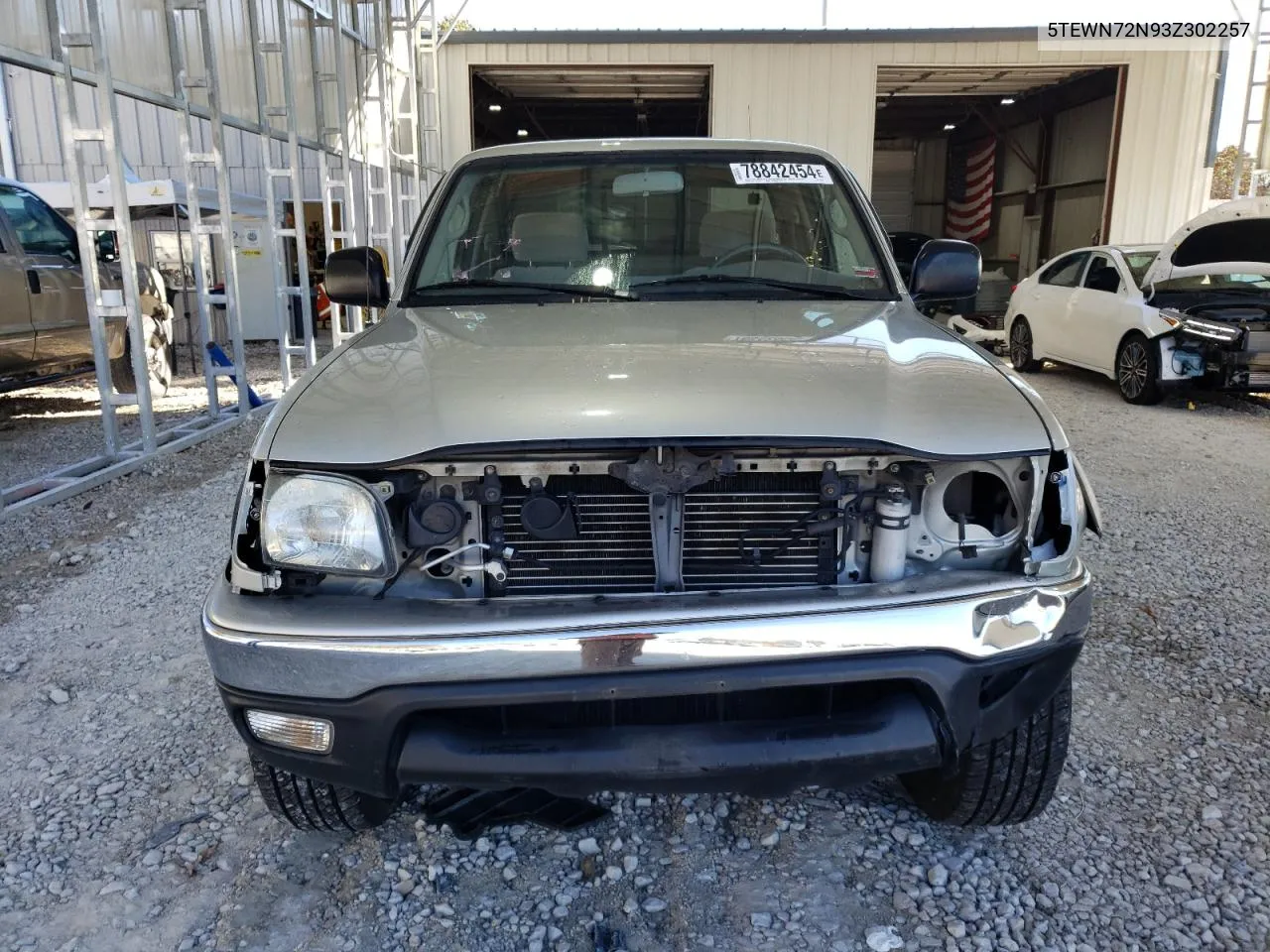 2003 Toyota Tacoma Xtracab VIN: 5TEWN72N93Z302257 Lot: 78842454