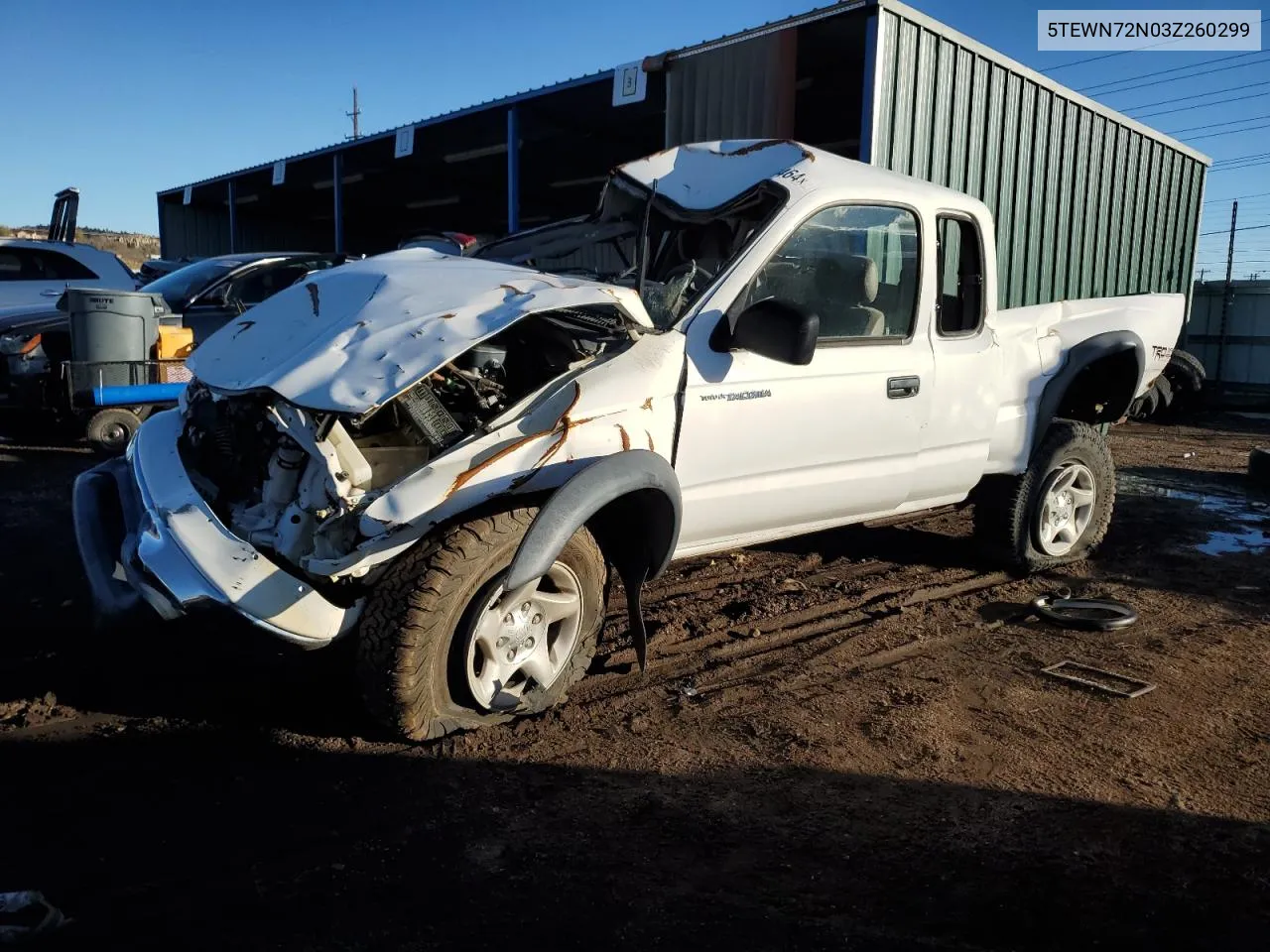 2003 Toyota Tacoma Xtracab VIN: 5TEWN72N03Z260299 Lot: 78979464