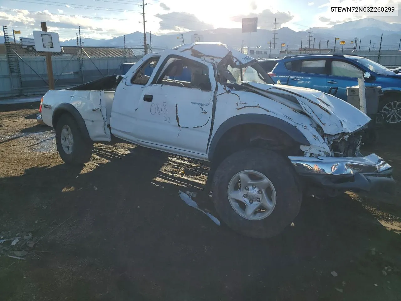 2003 Toyota Tacoma Xtracab VIN: 5TEWN72N03Z260299 Lot: 78979464