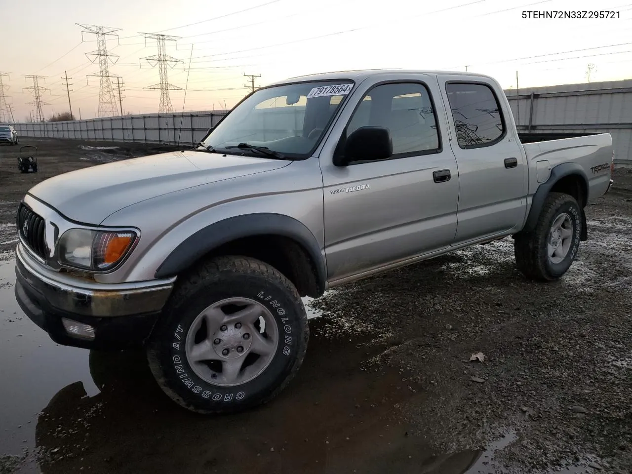 2003 Toyota Tacoma Double Cab VIN: 5TEHN72N33Z295721 Lot: 79178564