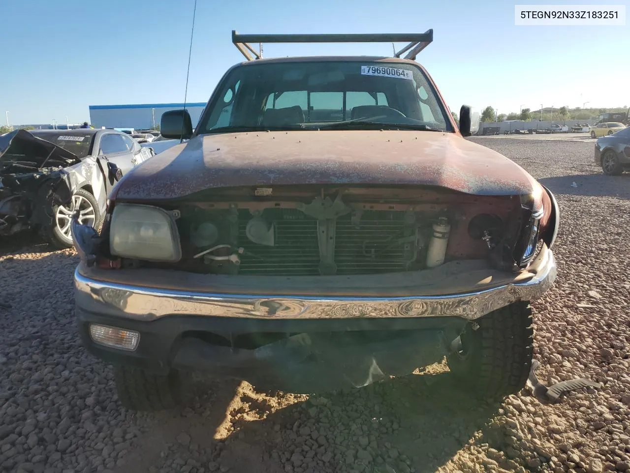 2003 Toyota Tacoma Double Cab Prerunner VIN: 5TEGN92N33Z183251 Lot: 79690064