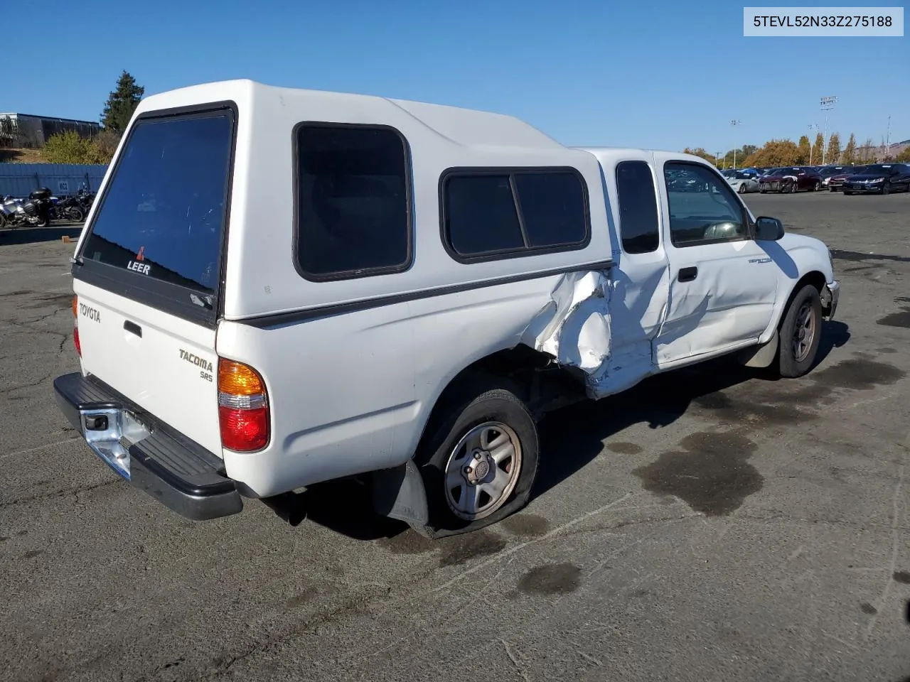 2003 Toyota Tacoma Xtracab VIN: 5TEVL52N33Z275188 Lot: 79927964