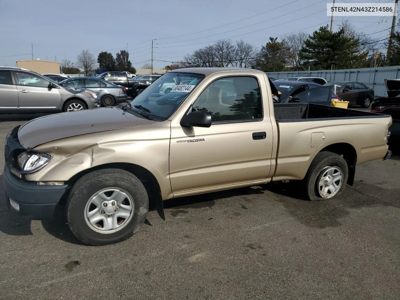 2003 Toyota Tacoma VIN: 5TENL42N43Z214586 Lot: 80482144