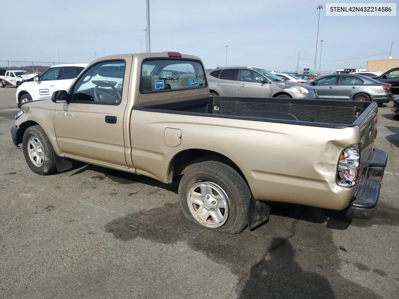 2003 Toyota Tacoma VIN: 5TENL42N43Z214586 Lot: 80482144