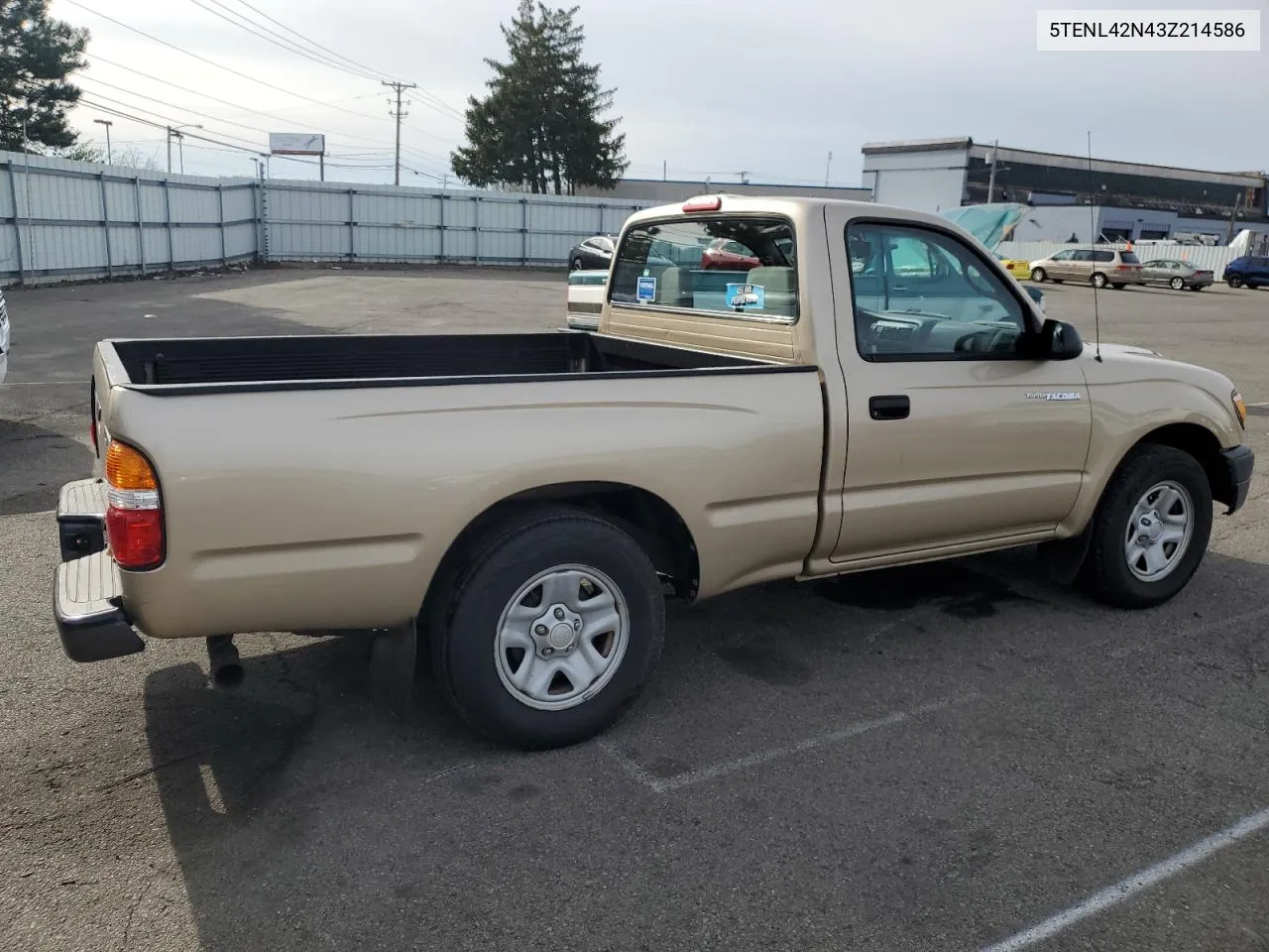 2003 Toyota Tacoma VIN: 5TENL42N43Z214586 Lot: 80482144