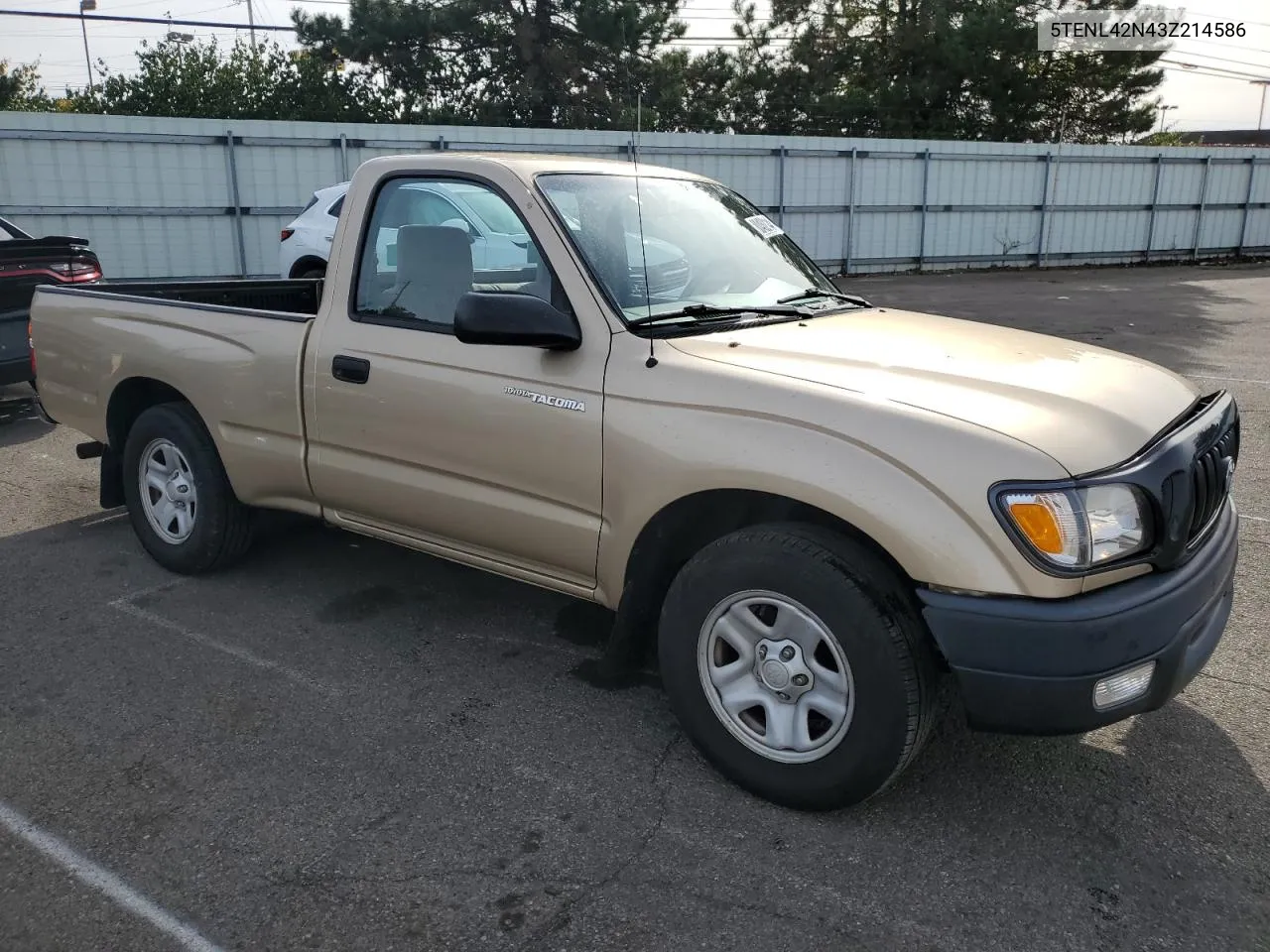 2003 Toyota Tacoma VIN: 5TENL42N43Z214586 Lot: 80482144