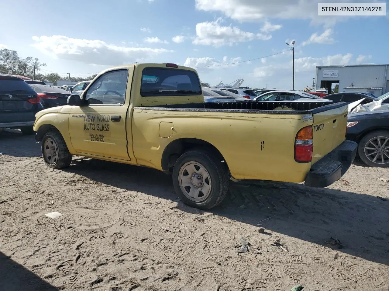 2003 Toyota Tacoma VIN: 5TENL42N33Z146278 Lot: 80547984