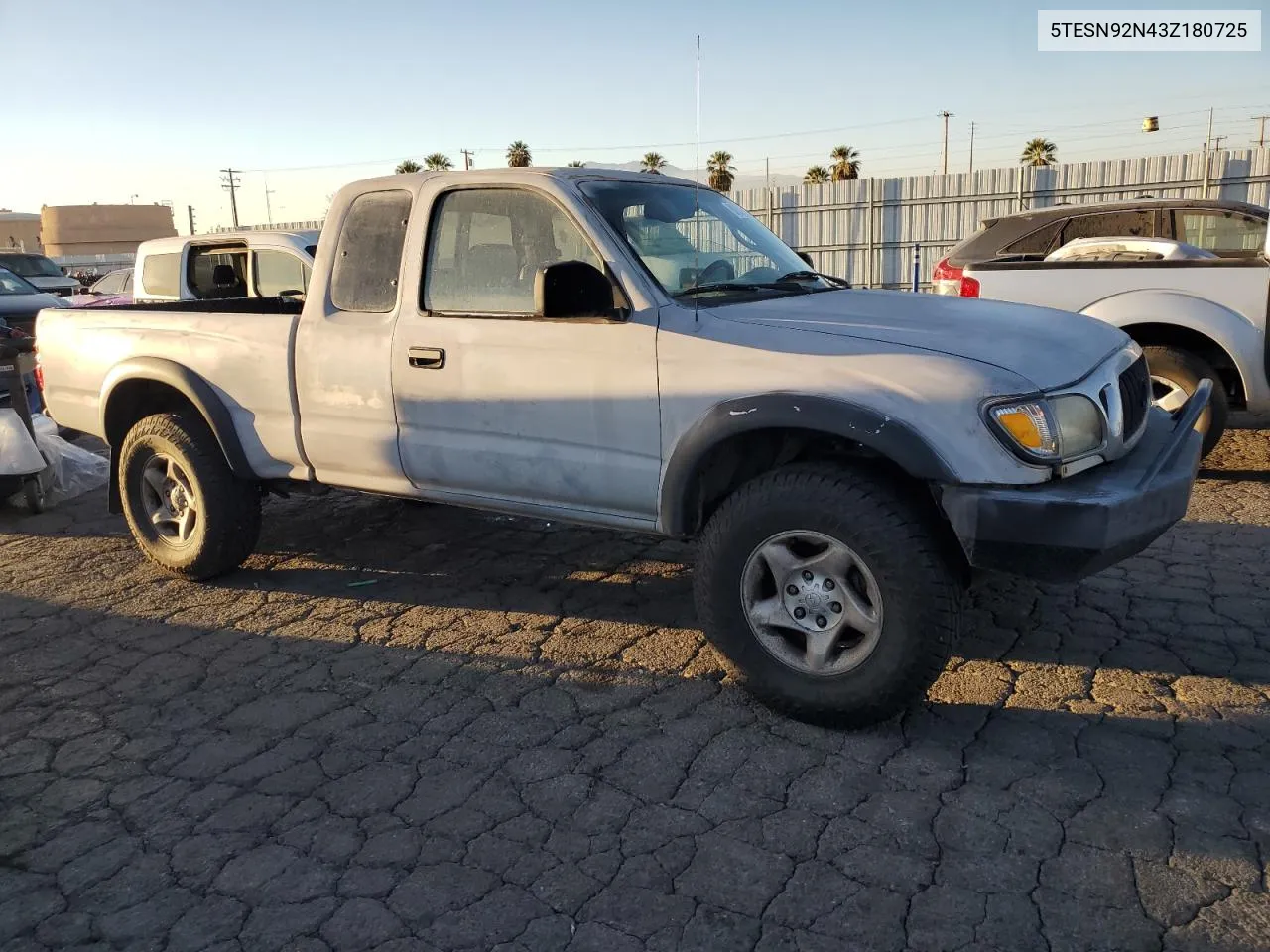 2003 Toyota Tacoma Xtracab Prerunner VIN: 5TESN92N43Z180725 Lot: 80573744