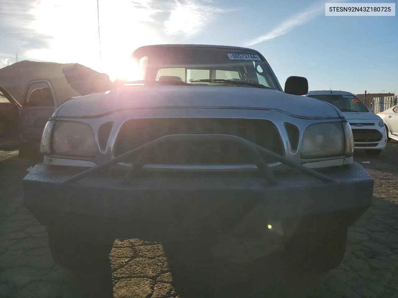 2003 Toyota Tacoma Xtracab Prerunner VIN: 5TESN92N43Z180725 Lot: 80573744