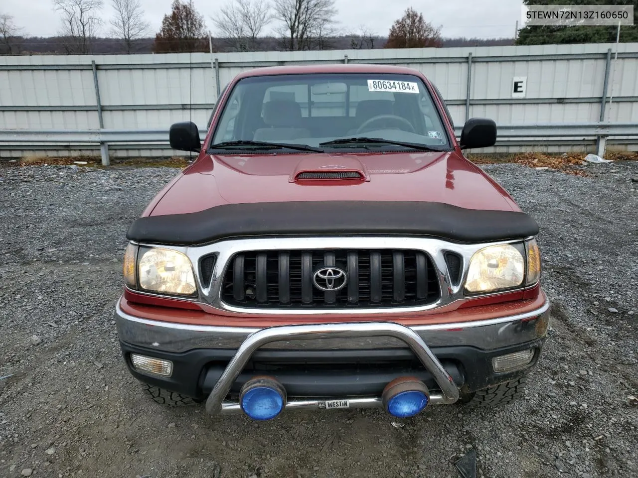 2003 Toyota Tacoma Xtracab VIN: 5TEWN72N13Z160650 Lot: 80634184