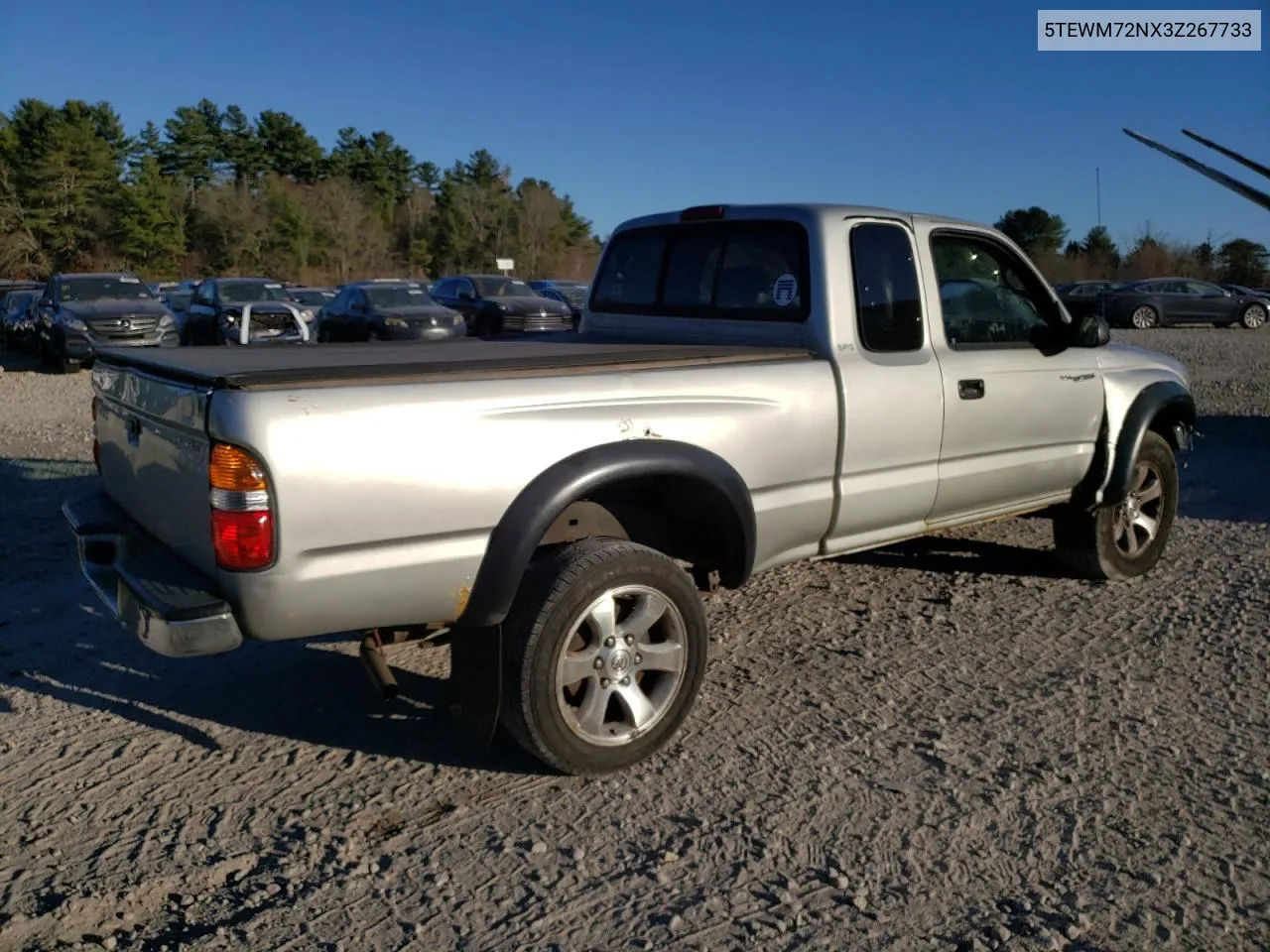 2003 Toyota Tacoma Xtracab VIN: 5TEWM72NX3Z267733 Lot: 81247114