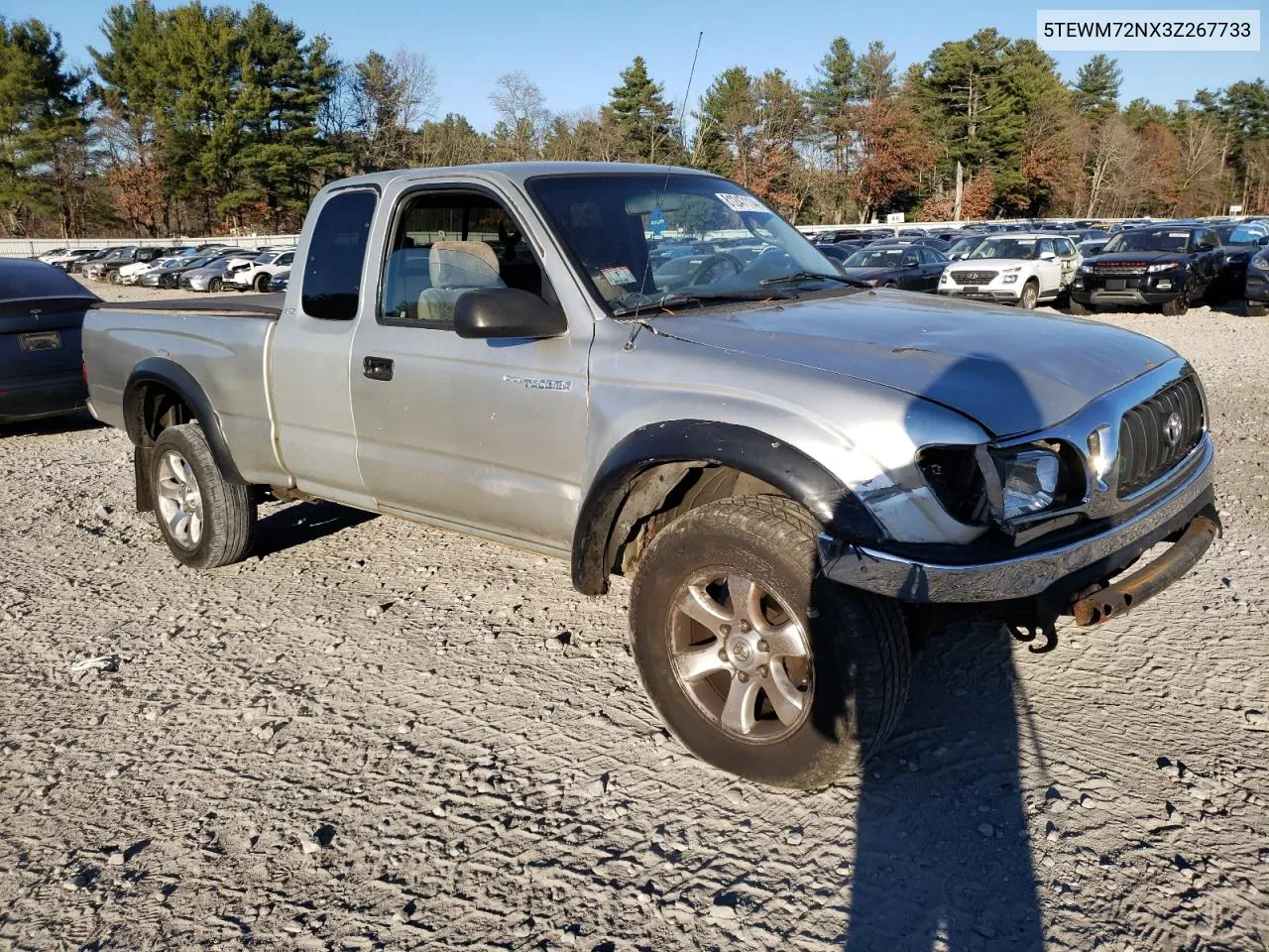 2003 Toyota Tacoma Xtracab VIN: 5TEWM72NX3Z267733 Lot: 81247114