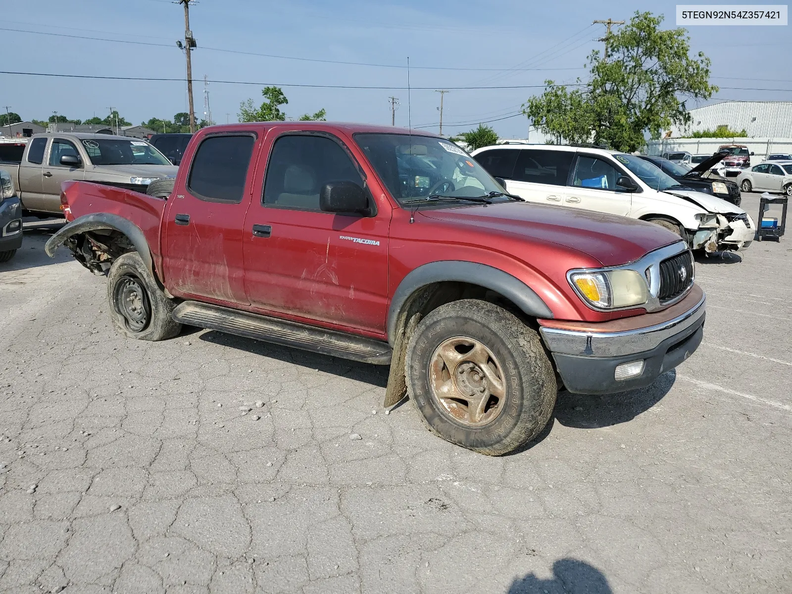 2004 Toyota Tacoma Double Cab Prerunner VIN: 5TEGN92N54Z357421 Lot: 59252124