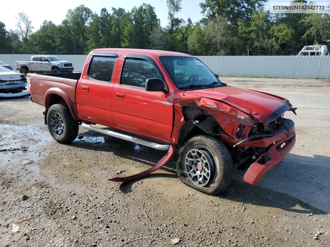 2004 Toyota Tacoma Double Cab Prerunner VIN: 5TEGN92N14Z442773 Lot: 66088654