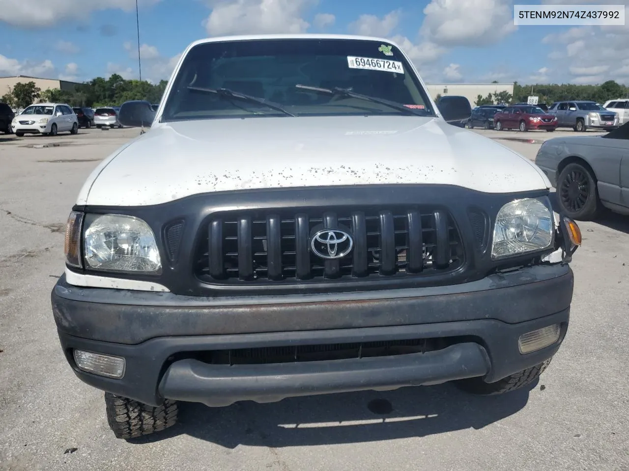 2004 Toyota Tacoma Prerunner VIN: 5TENM92N74Z437992 Lot: 69466724