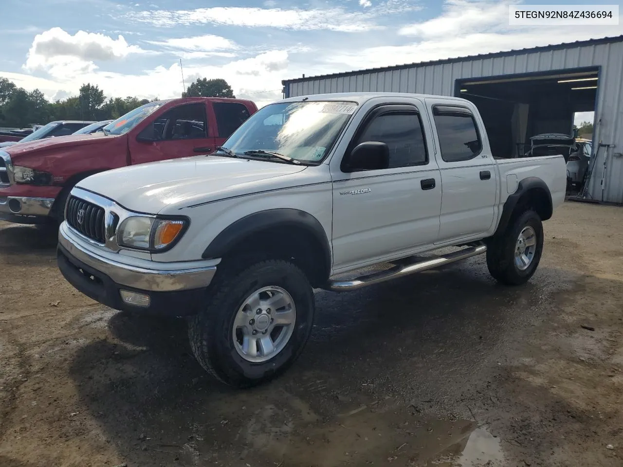 2004 Toyota Tacoma Double Cab Prerunner VIN: 5TEGN92N84Z436694 Lot: 69842714