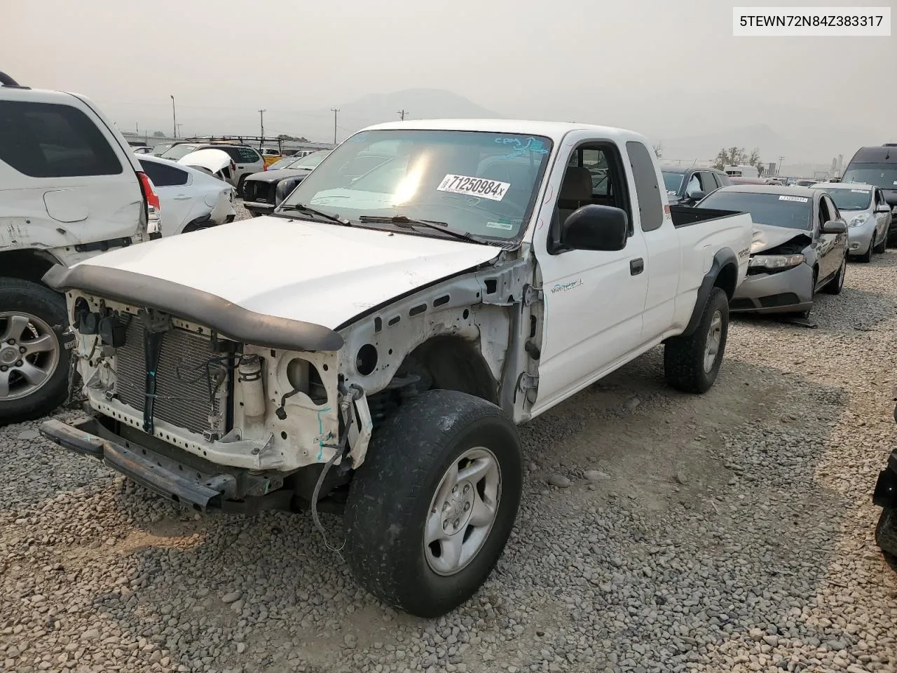 2004 Toyota Tacoma Xtracab VIN: 5TEWN72N84Z383317 Lot: 71250984