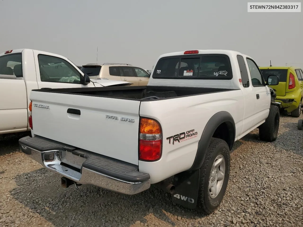 2004 Toyota Tacoma Xtracab VIN: 5TEWN72N84Z383317 Lot: 71250984