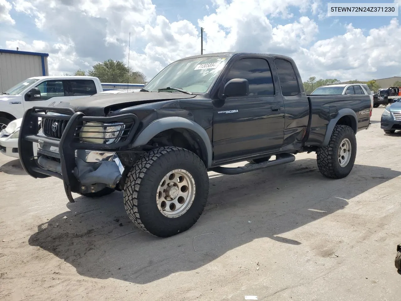 2004 Toyota Tacoma Xtracab VIN: 5TEWN72N24Z371230 Lot: 71305894