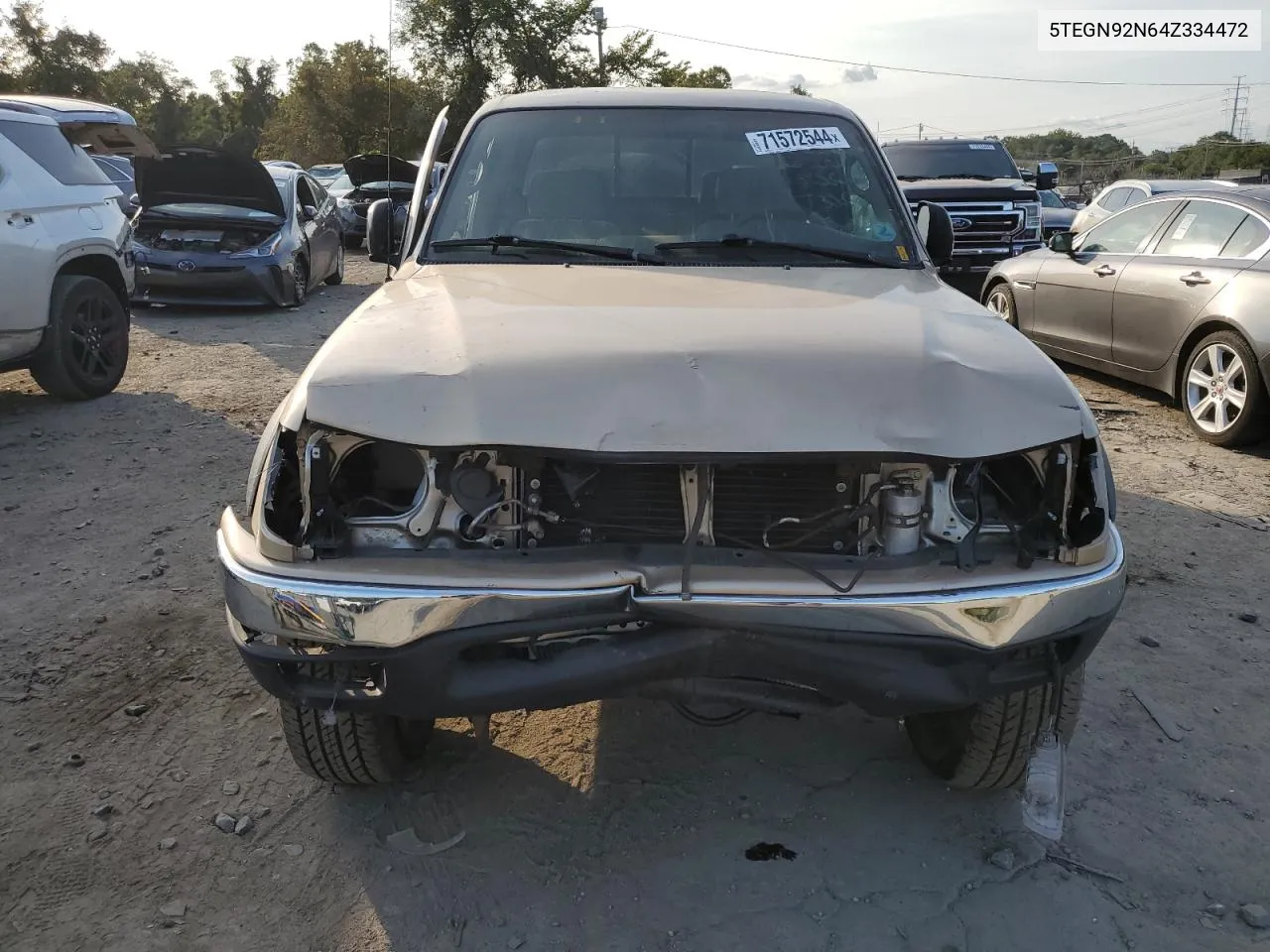 2004 Toyota Tacoma Double Cab Prerunner VIN: 5TEGN92N64Z334472 Lot: 71572544