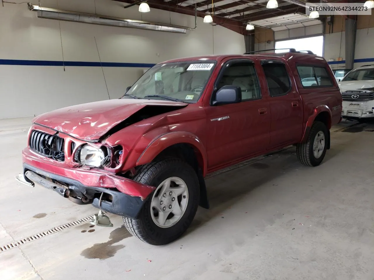 2004 Toyota Tacoma Double Cab Prerunner VIN: 5TEGN92N64Z344273 Lot: 71593004